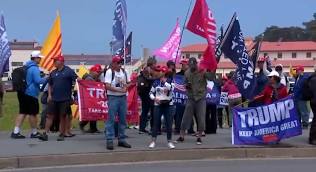 Trump supporters rally in San Francisco