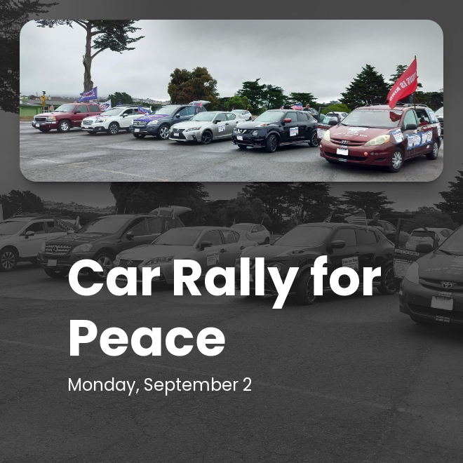 car rally for peace